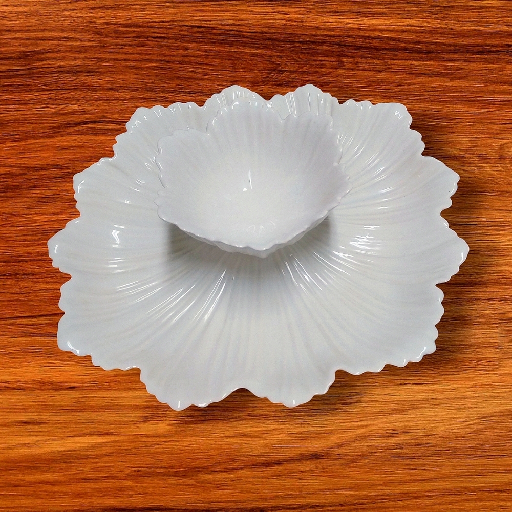 Vintage Whittier Potteries Co. Chip & Dip California Pottery USA